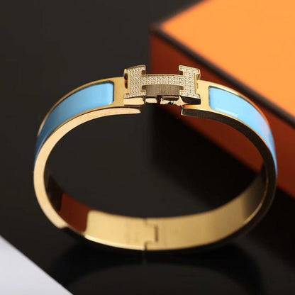 [Favorite]H CLOUD BLUE BRACELET GOLD DIAMOND