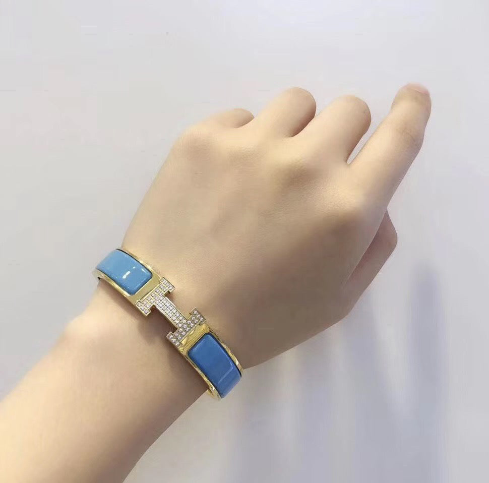 [Favorite]H CLOUD BLUE BRACELET GOLD DIAMOND