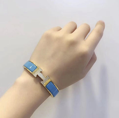 [Favorite]H CLOUD BLUE BRACELET GOLD DIAMOND