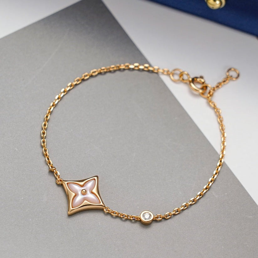 [Favorite]STAR 1 DIAMOND ROSE GOLD BRACELET