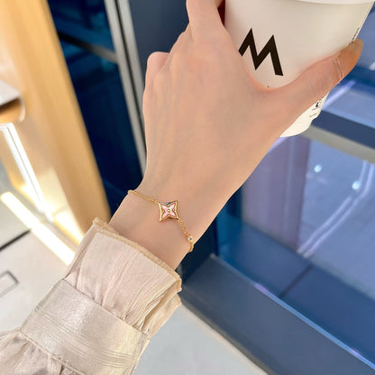 [Favorite]STAR 1 DIAMOND ROSE GOLD BRACELET
