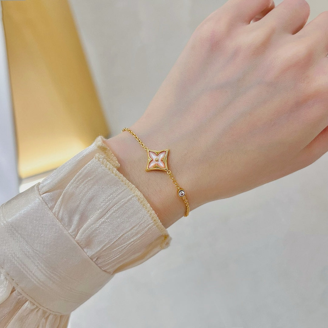 [Favorite]STAR 1 DIAMOND ROSE GOLD BRACELET