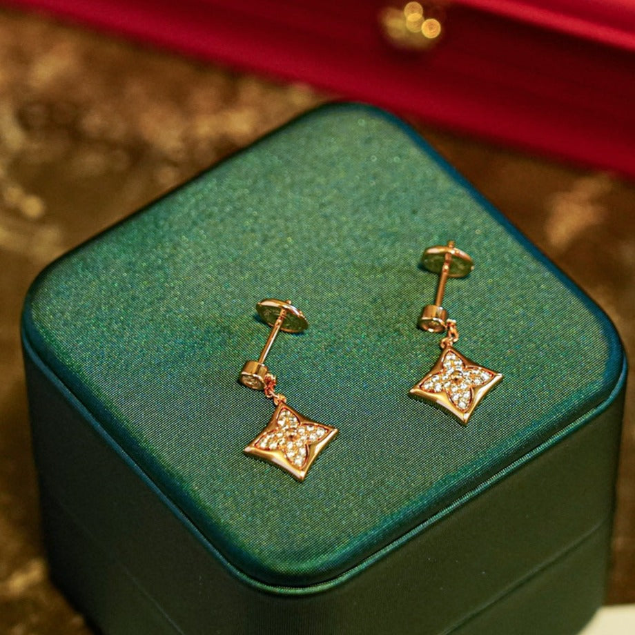 [Favorite]STAR DIAMONDS EARRINGS GOLD