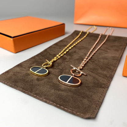 [Favorite]CHAINE VERSO BLACK CERAMIC NECKLACE