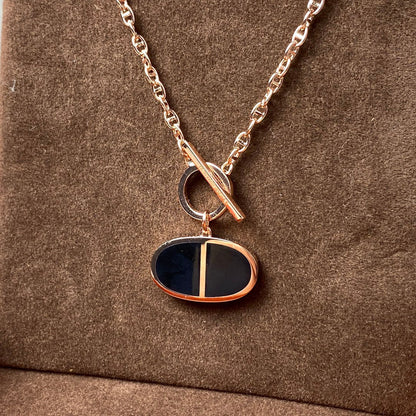[Favorite]CHAINE VERSO BLACK CERAMIC NECKLACE