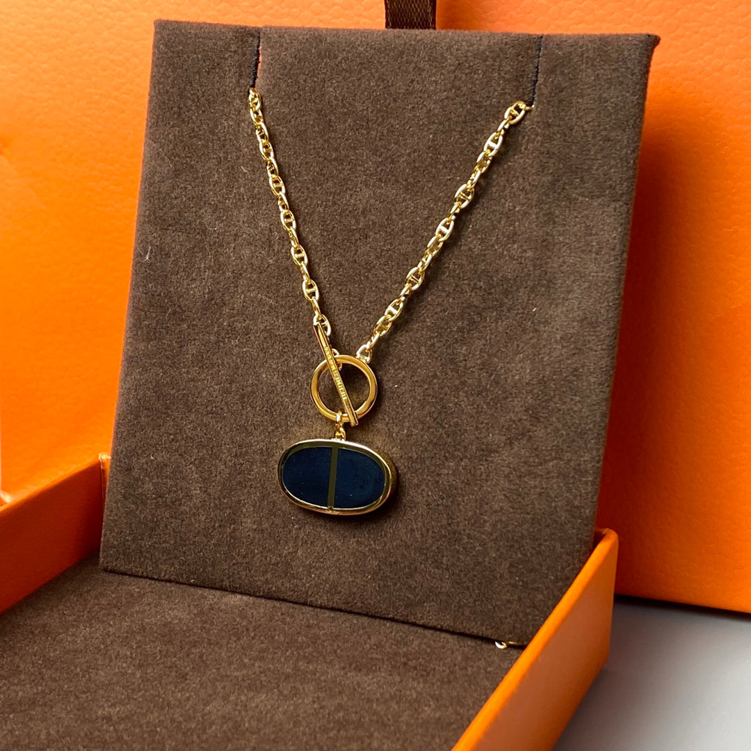 [Favorite]CHAINE VERSO BLACK CERAMIC NECKLACE