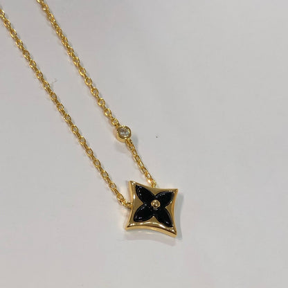 [Favorite]STAR BLACK MOP NECKLACE