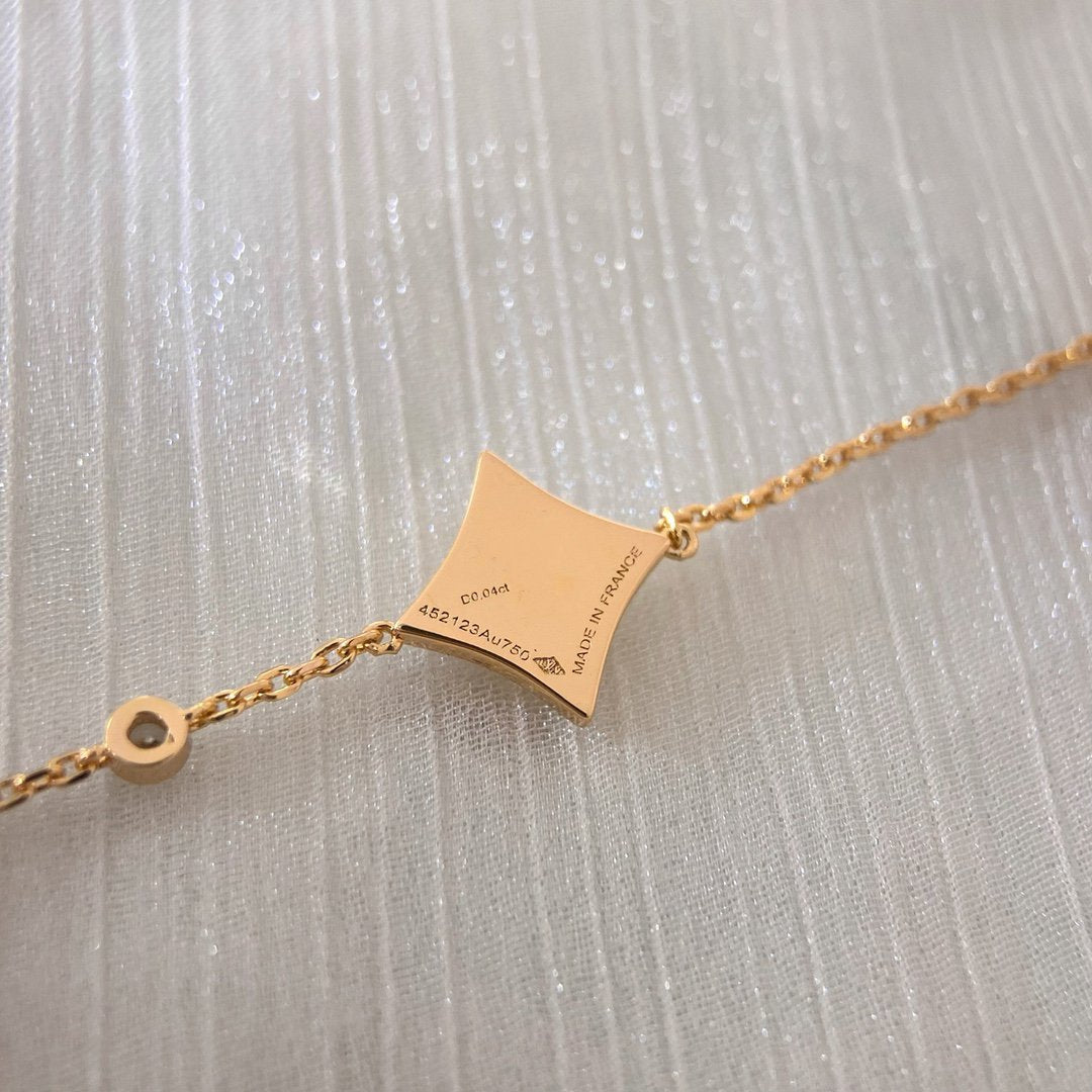 [Favorit]COLOR STAR CARNELIAN ROSÉGOLD DIAMANTARMBAND