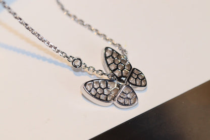 [Favorite]BUTTERFLY DIAMOND CHARM NECKLACE