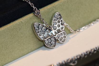 [Favorite]BUTTERFLY DIAMOND CHARM NECKLACE
