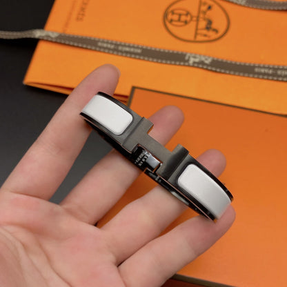 [Favorite]H BRACELET 12MM BLACK WHITE CERAMIC