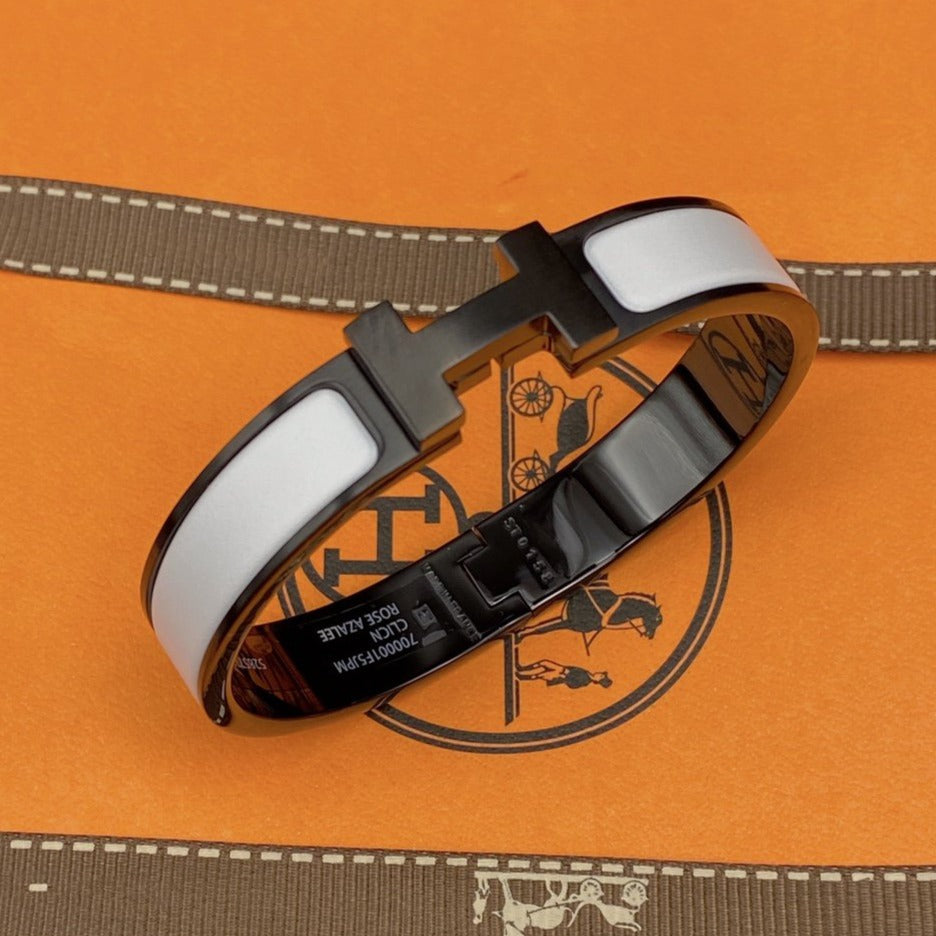 [Favorite]H BRACELET 12MM BLACK WHITE CERAMIC