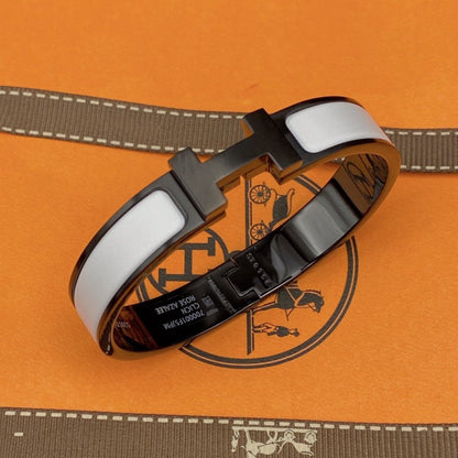 [Favorite]H BRACELET 12MM BLACK WHITE CERAMIC