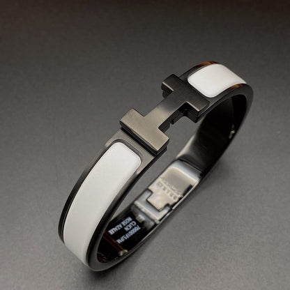 [Favorite]H BRACELET 12MM BLACK WHITE CERAMIC