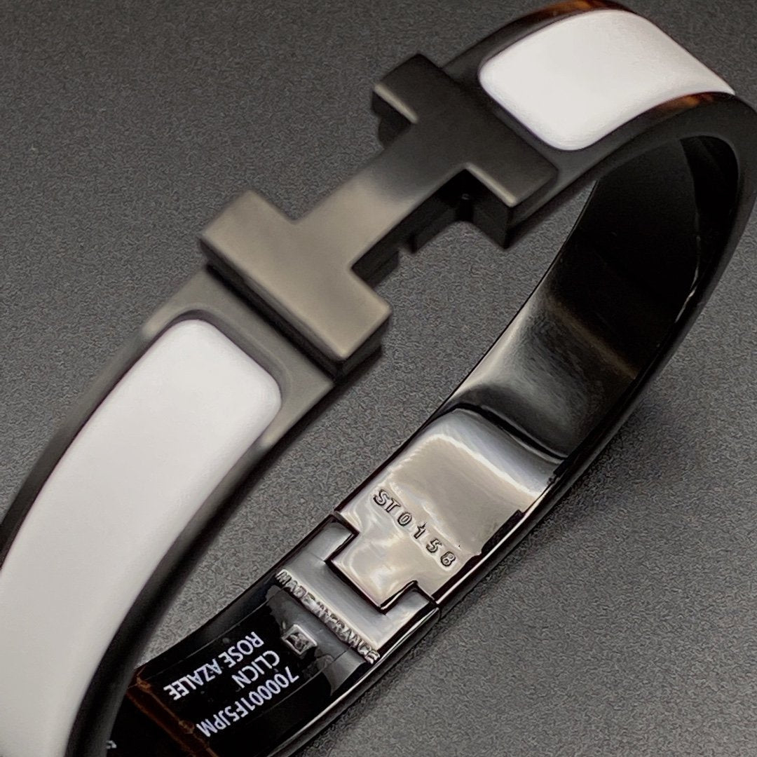 [Favorite]H BRACELET 12MM BLACK WHITE CERAMIC
