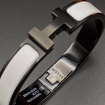 [Favorite]H BRACELET 12MM BLACK WHITE CERAMIC