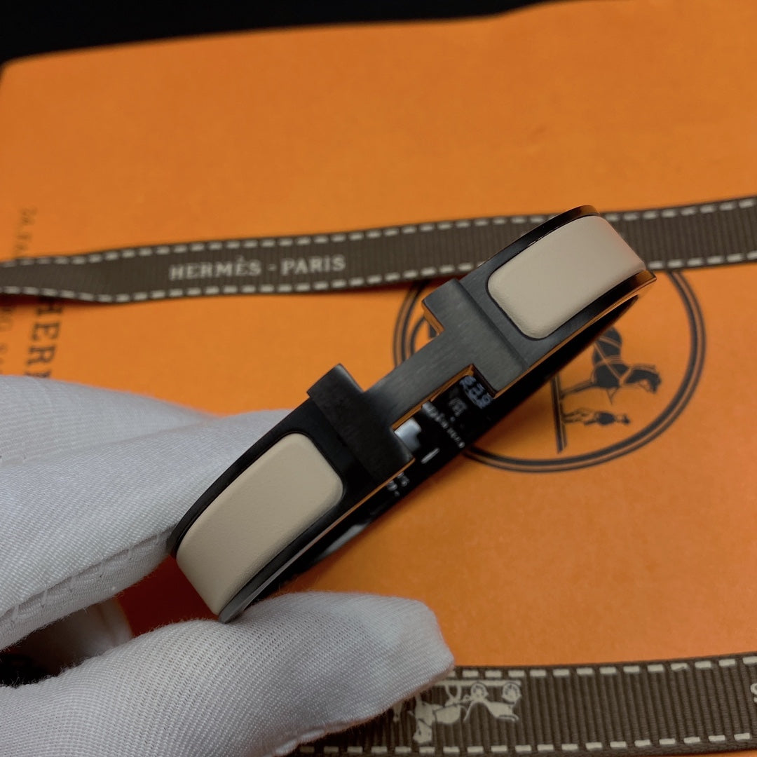 [Favorit]H ARMBAND 12MM SCHWARZ BEIGE KERAMIK