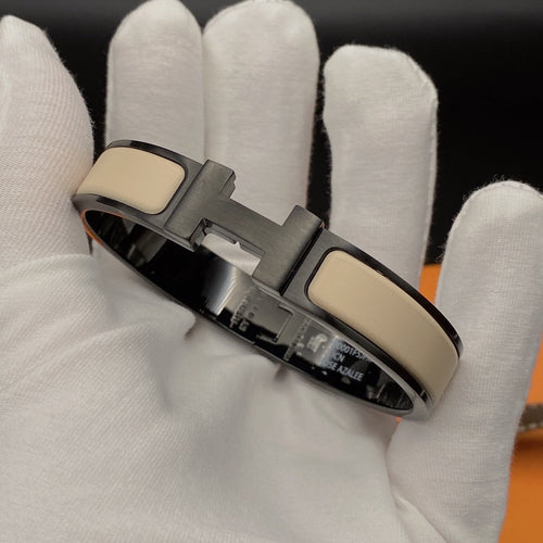 [Favorit]H ARMBAND 12MM SCHWARZ BEIGE KERAMIK