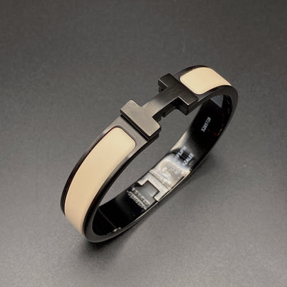 [Favorit]H ARMBAND 12MM SCHWARZ BEIGE KERAMIK