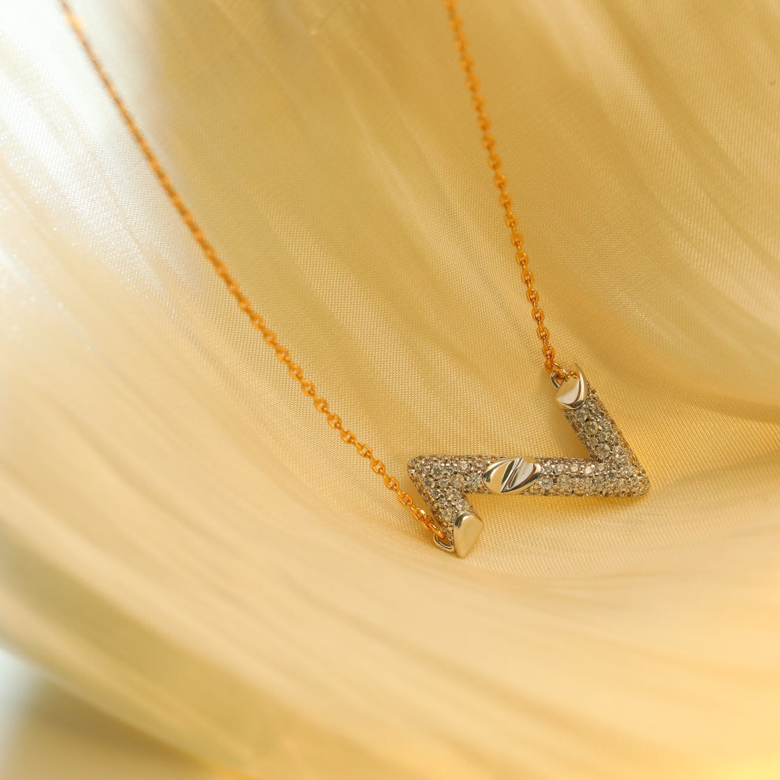 [Favorite]VOLT SILVER DIAMOND PEDANT NECKLACE