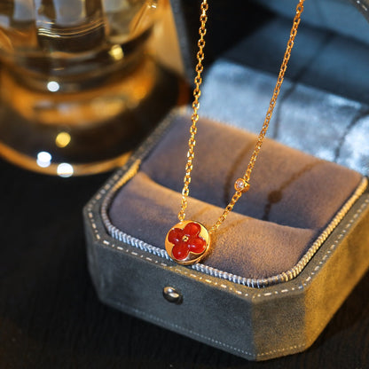 [Favorite]SUN PEDANT ROSE GOLD 1 DIAMOND NECKLACE