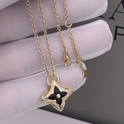 [Favorite]STAR PEDANT ROSE GOLD DIAMOND NECKLACE
