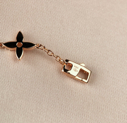 [Favorite]STAR AND SUN 7 MOTIFS GOLD BRACELET