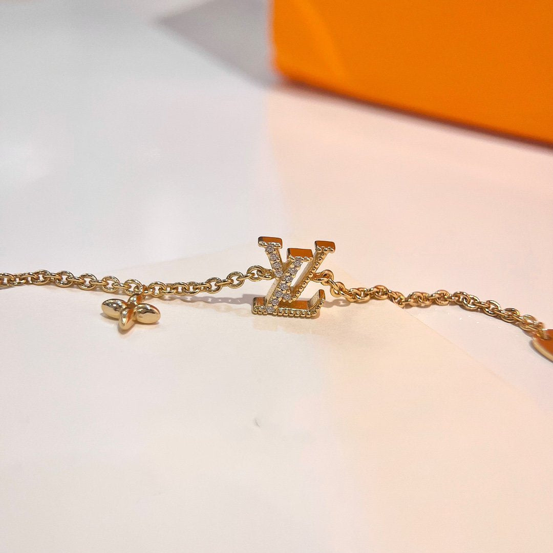 [Favorite]LOGO STAR MOTIF GOLD BRACELET