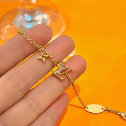 [Favorite]LOGO STAR MOTIF GOLD BRACELET