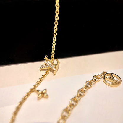 [Favorite]LOGO STAR MOTIF GOLD BRACELET
