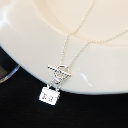 [Favorite]POP H PEDANT SILVER NECKLACE