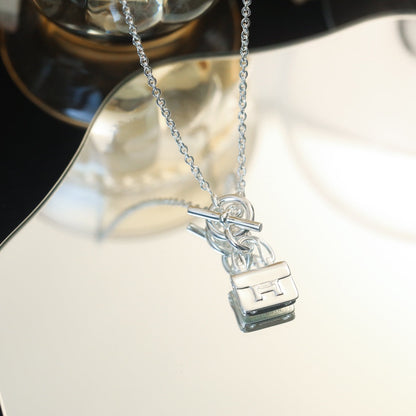 [Favorite]POP H PEDANT SILVER NECKLACE