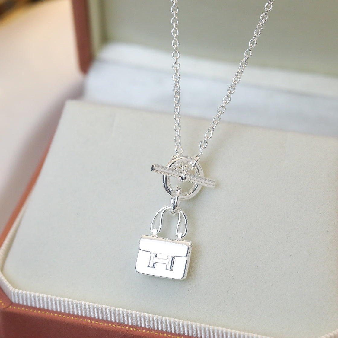 [Favorite]POP H PEDANT SILVER NECKLACE
