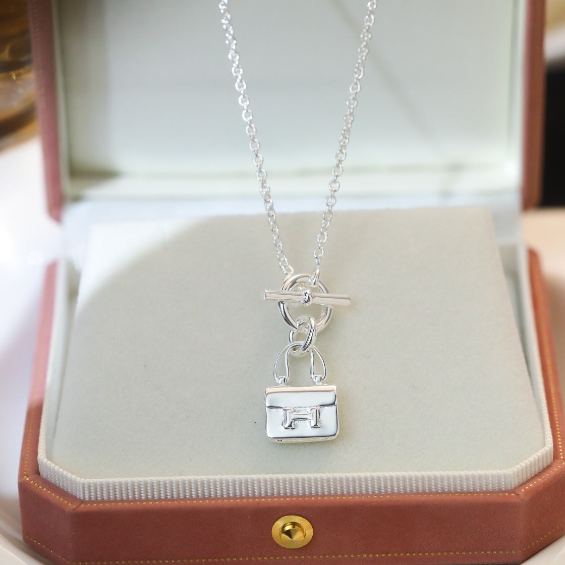 [Favorite]POP H PEDANT SILVER NECKLACE