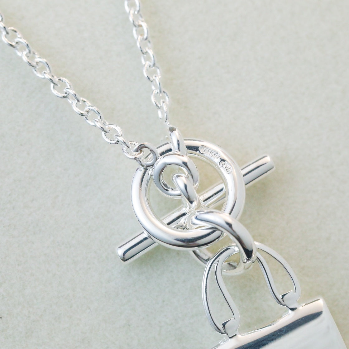 [Favorite]POP H PEDANT SILVER NECKLACE