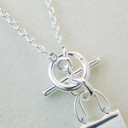 [Favorite]POP H PEDANT SILVER NECKLACE