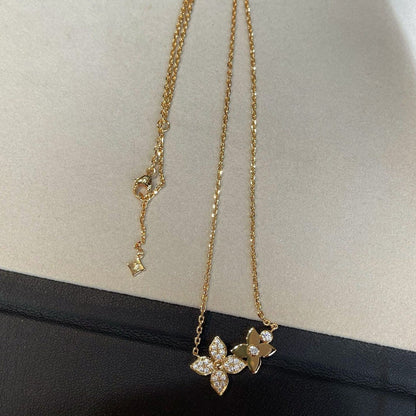 [Favorite]STAR BLOSSOM NECKLACE ROSE GOLD DIAMONDS
