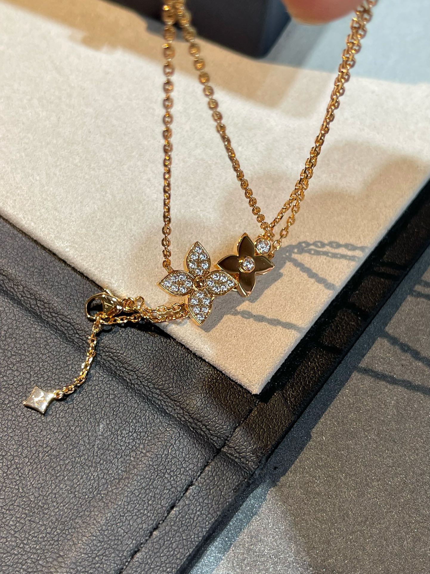 [Favorite]STAR BLOSSOM NECKLACE ROSE GOLD DIAMONDS