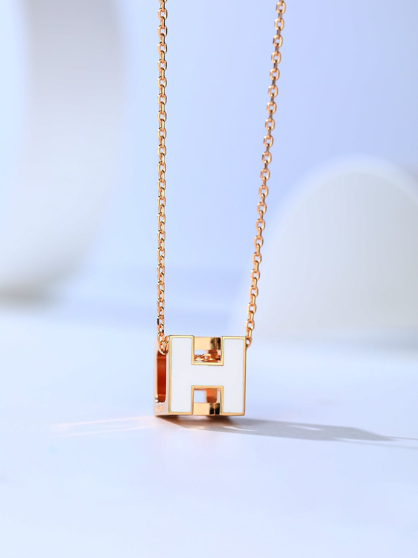 [Favorite]H CAGE ROSE GOLD NECKLACE