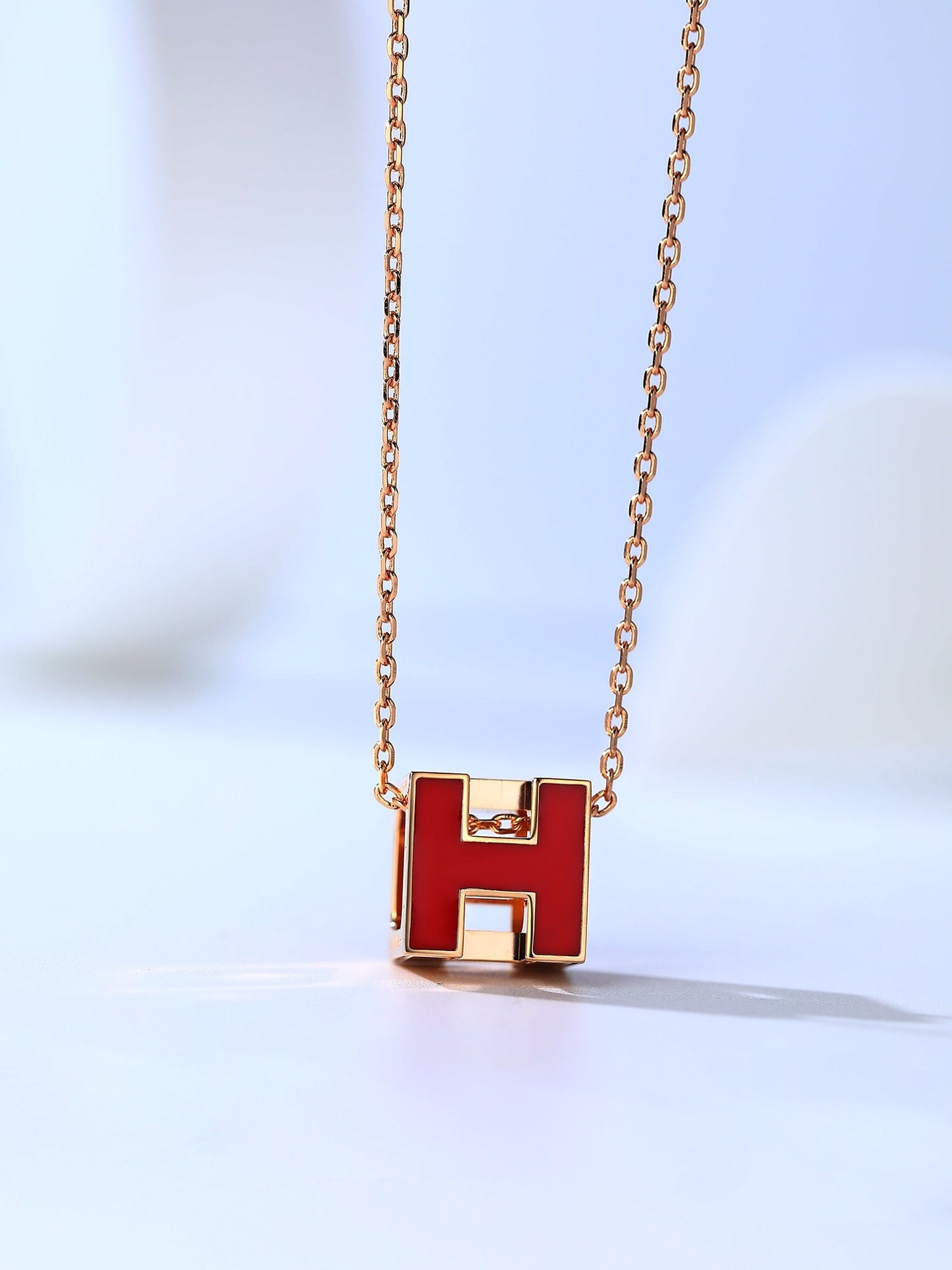 [Favorite]H CAGE ROSE GOLD NECKLACE