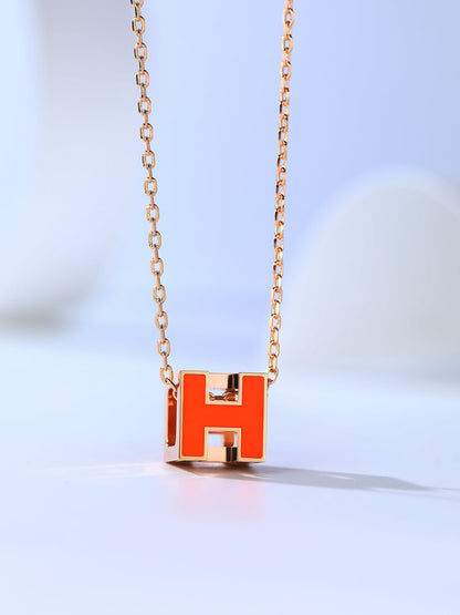 [Favorite]H CAGE ROSE GOLD NECKLACE