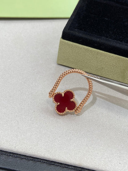 [Favorite]LUCKY CLOVER GOLD REVERSIBLE RING