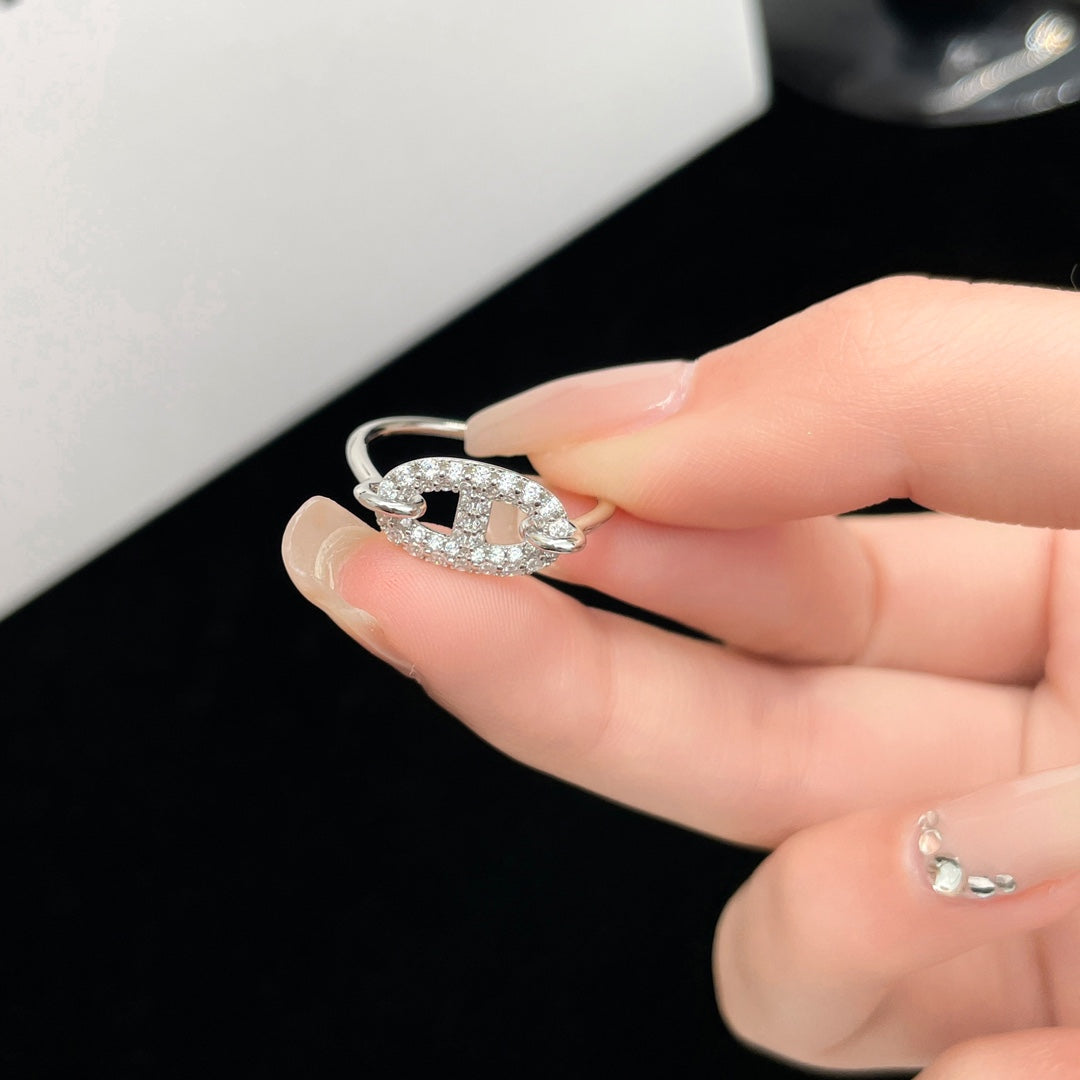 [Favorite]RONDE SMALL SILVER DIAMOND RING