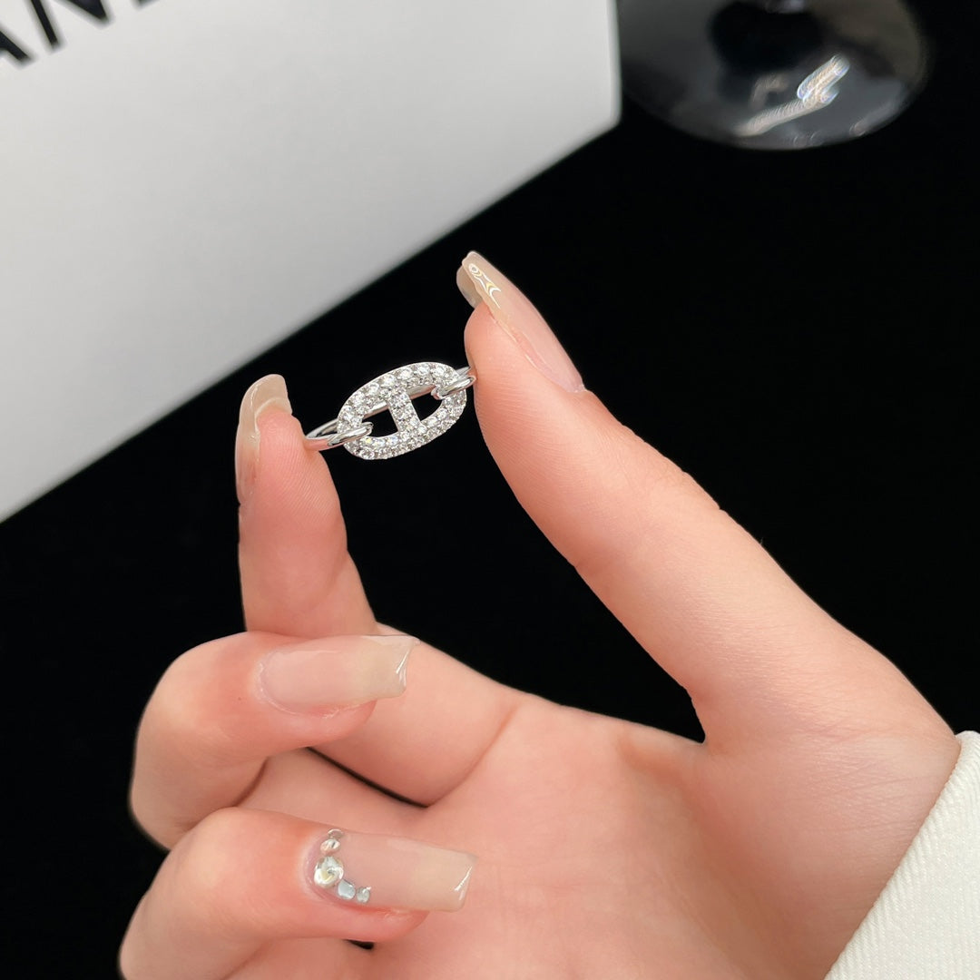 [Favorite]RONDE SMALL SILVER DIAMOND RING