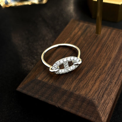 [Favorite]RONDE SMALL SILVER DIAMOND RING