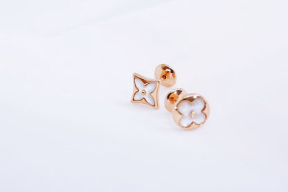 [Favorite]STAR AND SUN ROSE GOLD MOP STUD EARRINGS