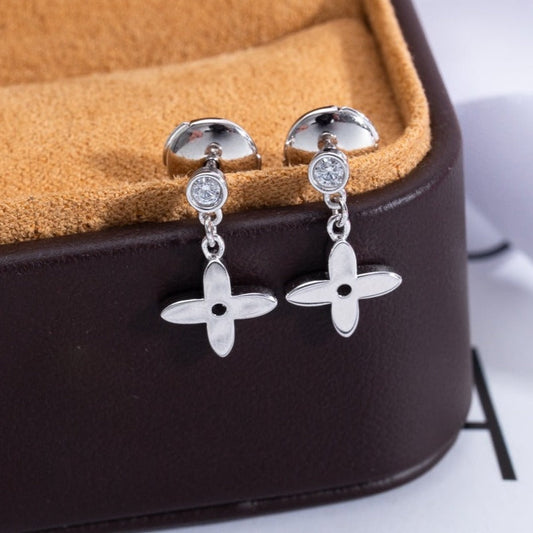 [Favorite]VIDYLLE SILVER DIAMOND MINI DROP EARRINGS