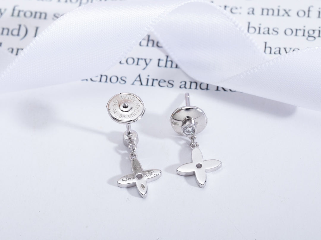 [Favorite]VIDYLLE SILVER DIAMOND MINI DROP EARRINGS