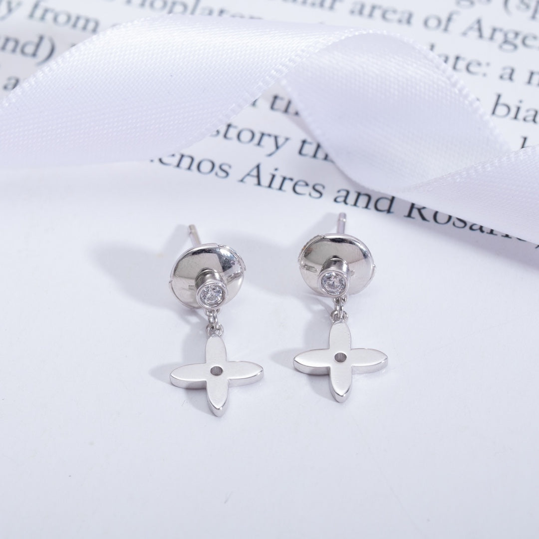 [Favorite]VIDYLLE SILVER DIAMOND MINI DROP EARRINGS