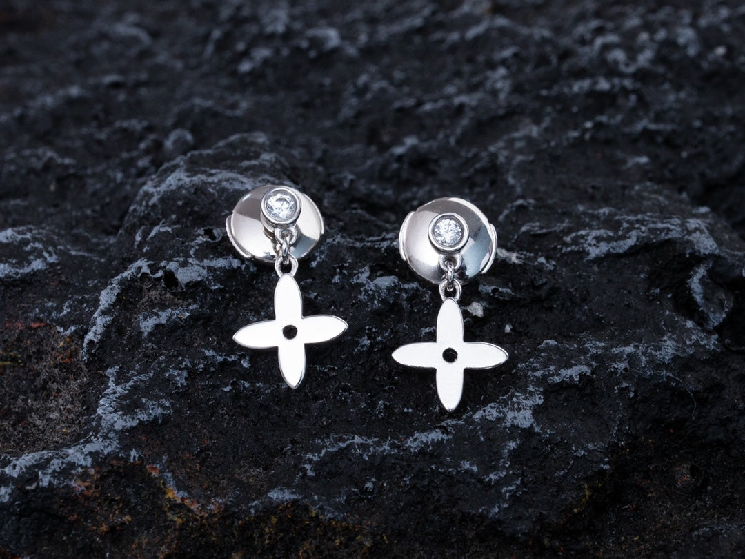 [Favorite]VIDYLLE SILVER DIAMOND MINI DROP EARRINGS